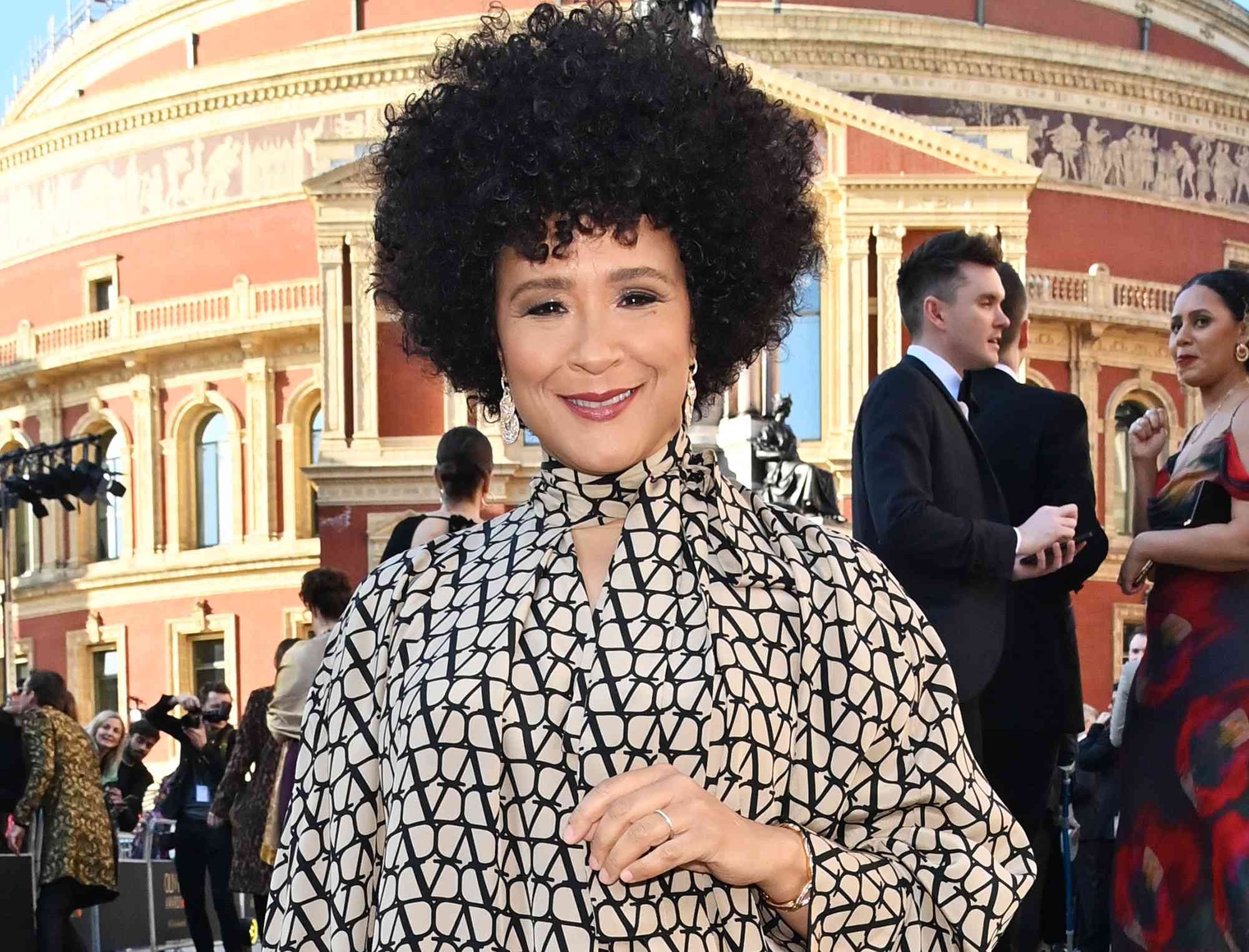 Golda Rosheuvel with impressive hairstyle